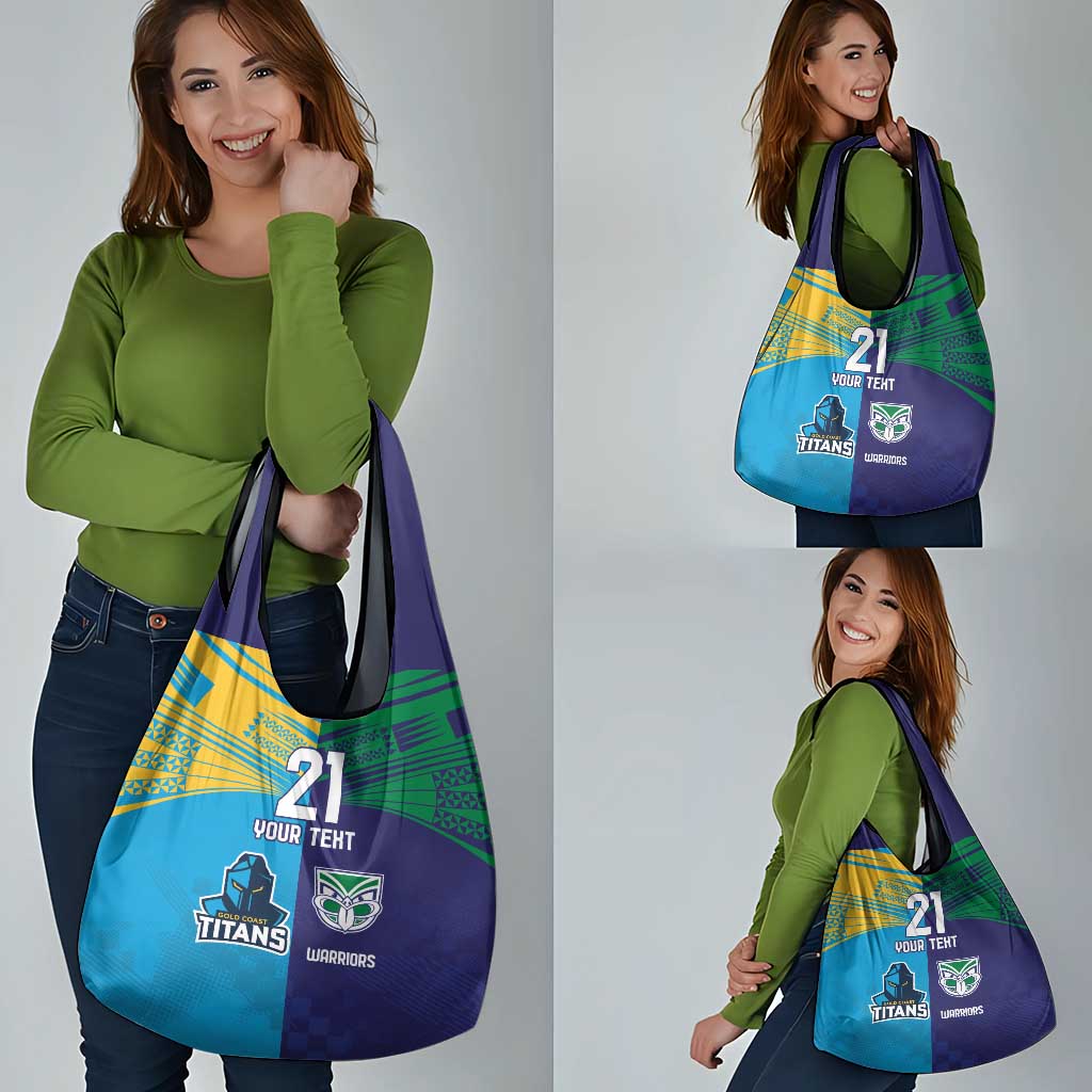 Custom Warriors-Titans Grocery Bag Together Sporty Style