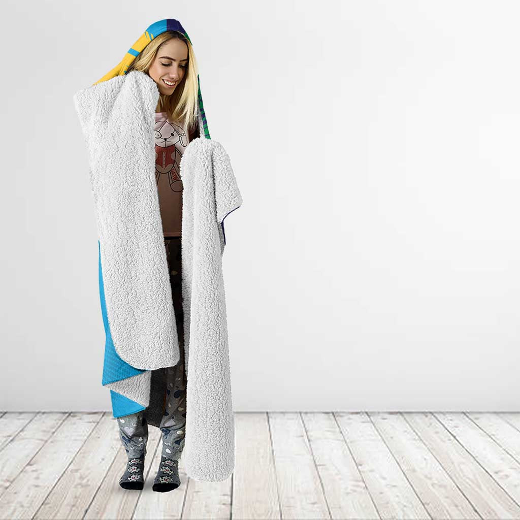 Custom Warriors-Titans Hooded Blanket Together Sporty Style