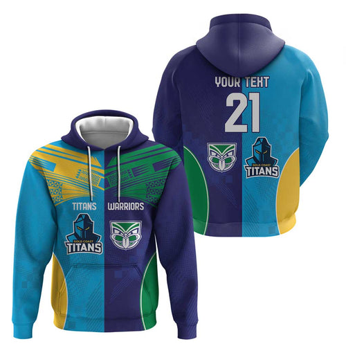 Custom Warriors-Titans Hoodie Together Sporty Style
