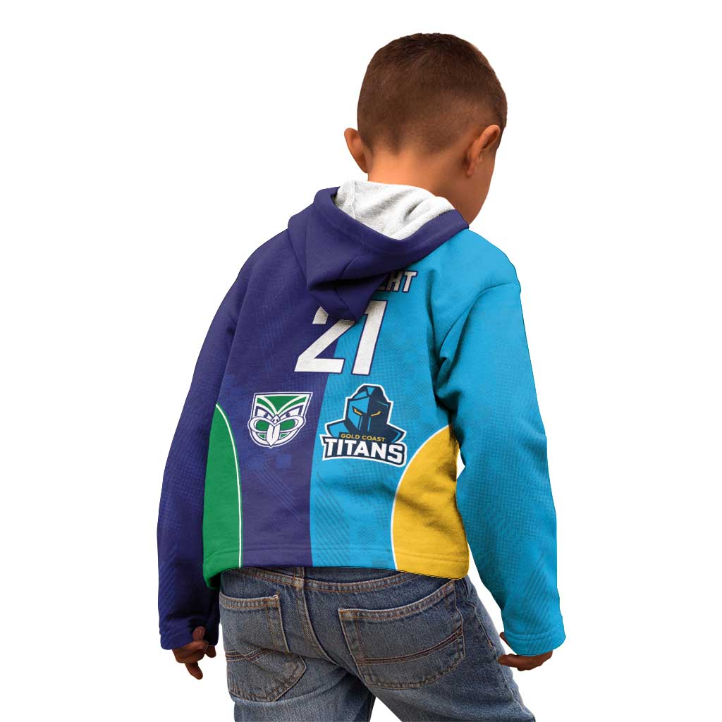 Custom Warriors-Titans Kid Hoodie Together Sporty Style
