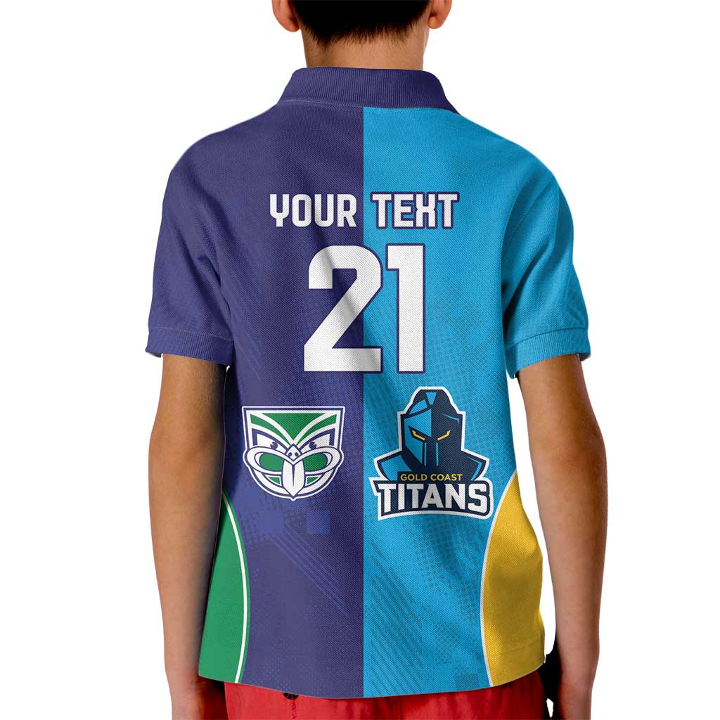 Custom Warriors-Titans Kid Polo Shirt Together Sporty Style