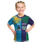 Custom Warriors-Titans Kid T Shirt Together Sporty Style