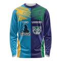 Custom Warriors-Titans Long Sleeve Shirt Together Sporty Style