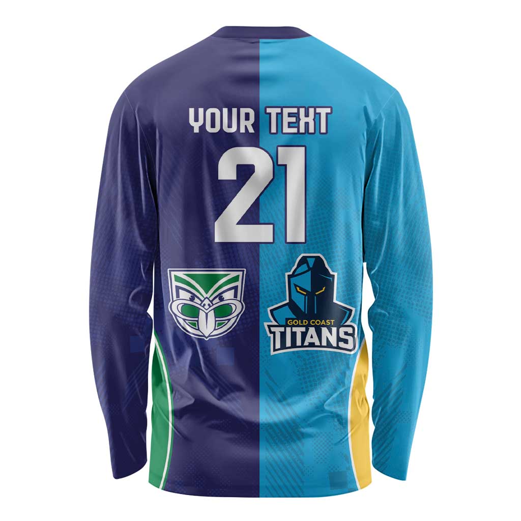 Custom Warriors-Titans Long Sleeve Shirt Together Sporty Style
