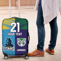 Custom Warriors-Titans Luggage Cover Together Sporty Style