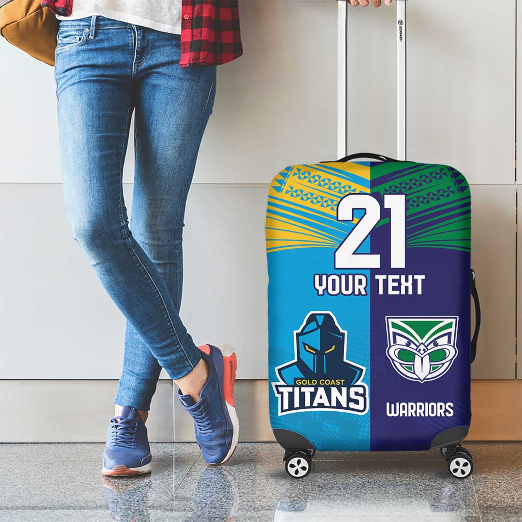 Custom Warriors-Titans Luggage Cover Together Sporty Style