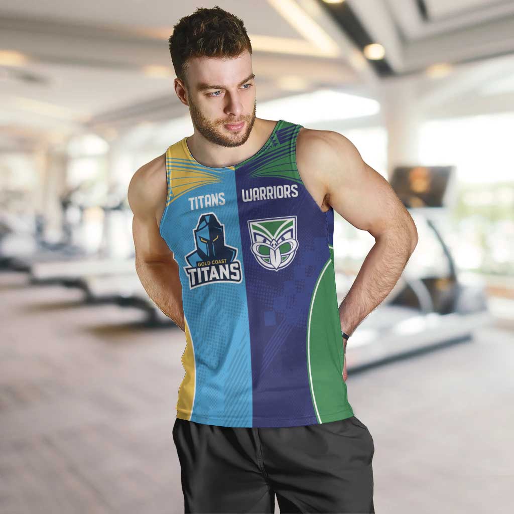 Custom Warriors-Titans Men Tank Top Together Sporty Style