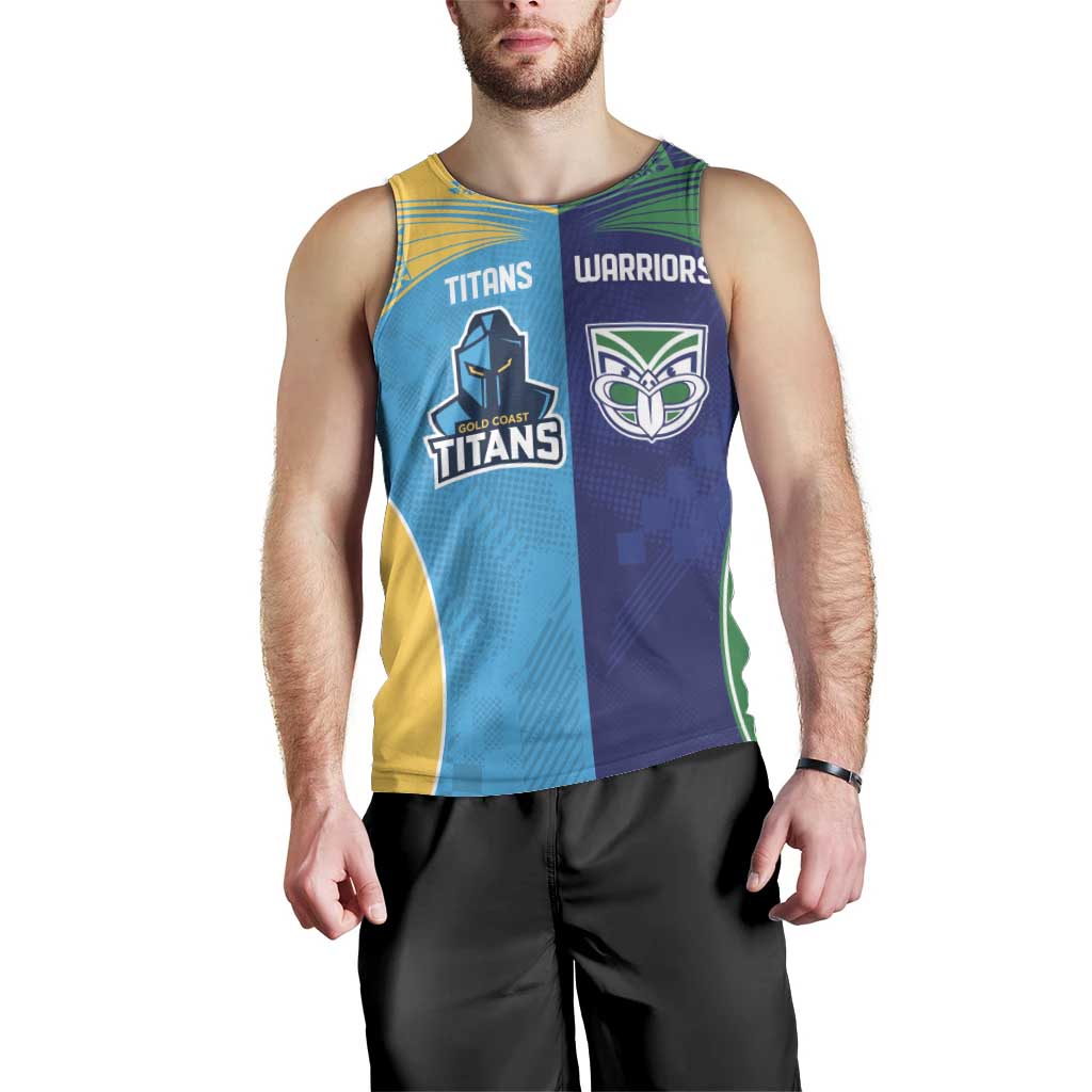 Custom Warriors-Titans Men Tank Top Together Sporty Style
