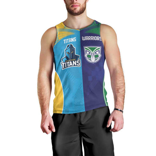 Custom Warriors-Titans Men Tank Top Together Sporty Style