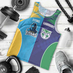 Custom Warriors-Titans Men Tank Top Together Sporty Style