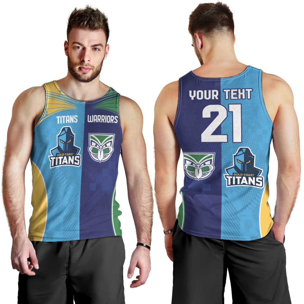Custom Warriors-Titans Men Tank Top Together Sporty Style