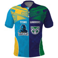 Custom Warriors-Titans Polo Shirt Together Sporty Style