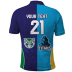 Custom Warriors-Titans Polo Shirt Together Sporty Style