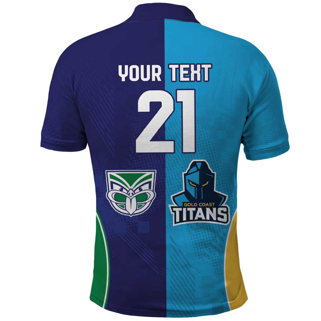 Custom Warriors-Titans Polo Shirt Together Sporty Style