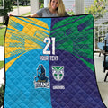 Custom Warriors-Titans Quilt Together Sporty Style