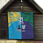 Custom Warriors-Titans Quilt Together Sporty Style