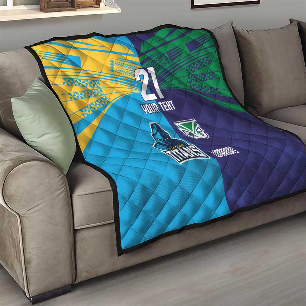 Custom Warriors-Titans Quilt Together Sporty Style
