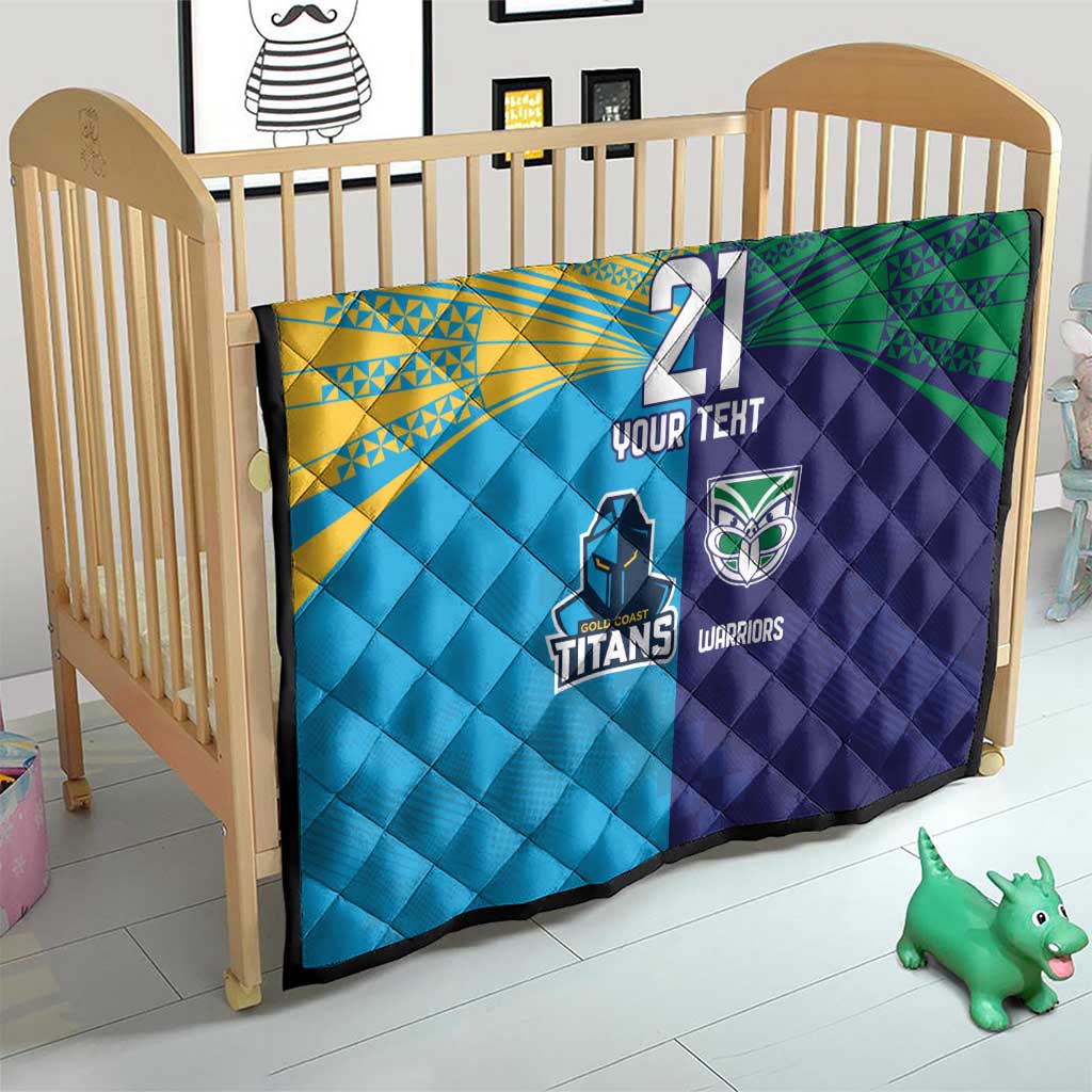 Custom Warriors-Titans Quilt Together Sporty Style