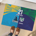 Custom Warriors-Titans Rubber Doormat Together Sporty Style