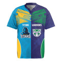 Custom Warriors-Titans Rugby Jersey Together Sporty Style