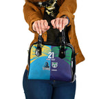 Custom Warriors-Titans Shoulder Handbag Together Sporty Style