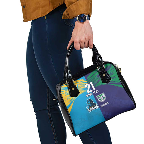 Custom Warriors-Titans Shoulder Handbag Together Sporty Style
