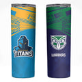 Custom Warriors-Titans Skinny Tumbler Together Sporty Style