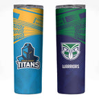 Custom Warriors-Titans Skinny Tumbler Together Sporty Style