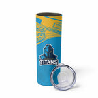 Custom Warriors-Titans Skinny Tumbler Together Sporty Style