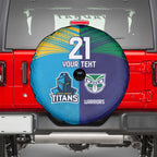 Custom Warriors-Titans Spare Tire Cover Together Sporty Style