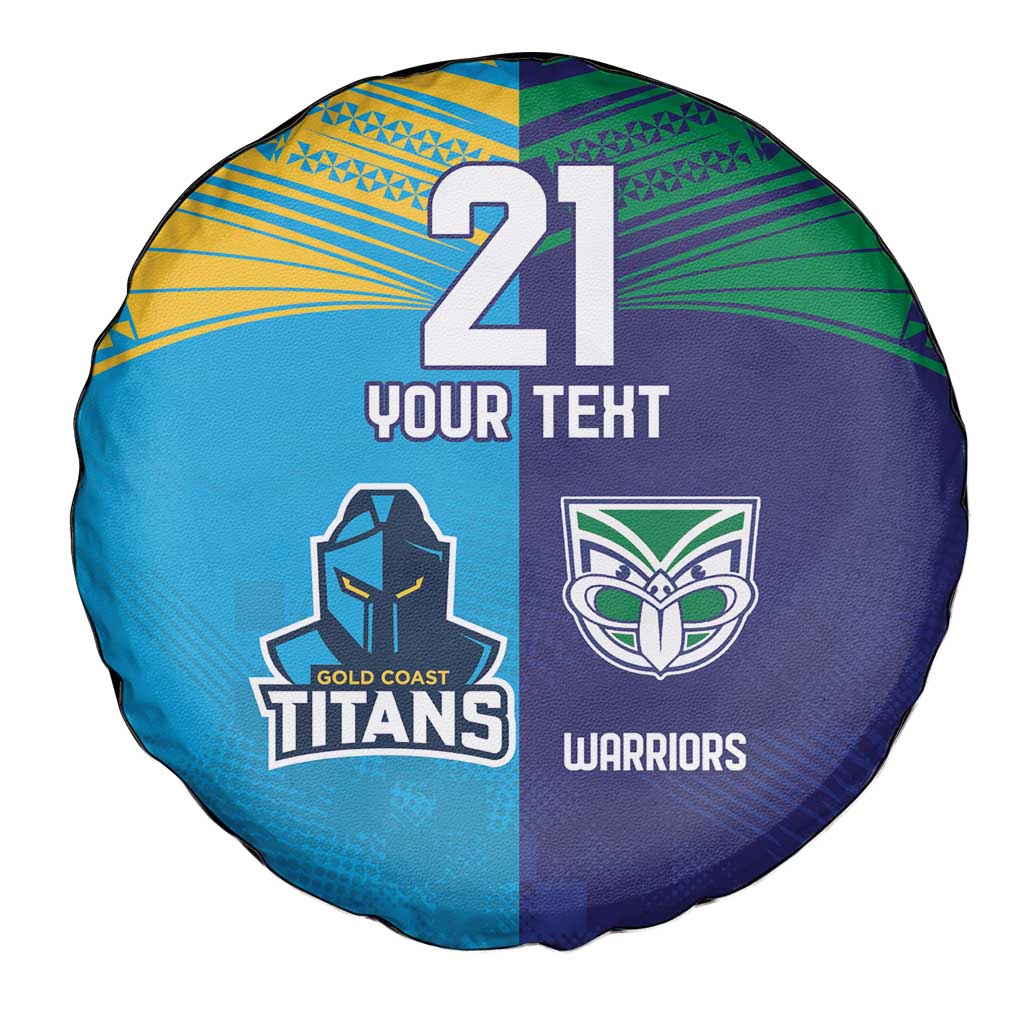 Custom Warriors-Titans Spare Tire Cover Together Sporty Style