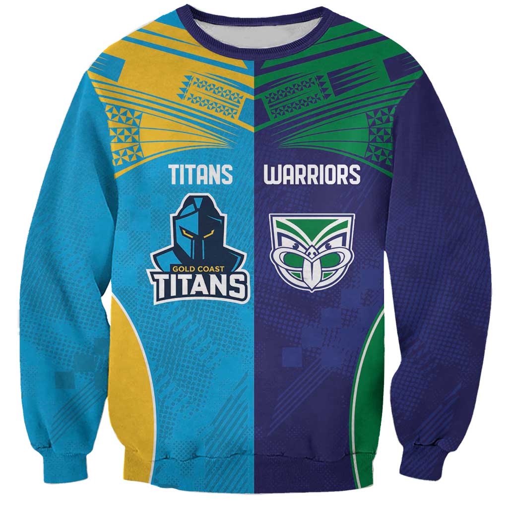Custom Warriors-Titans Sweatshirt Together Sporty Style