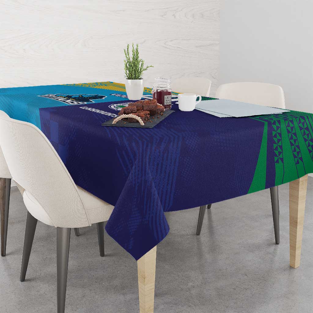 Custom Warriors-Titans Tablecloth Together Sporty Style