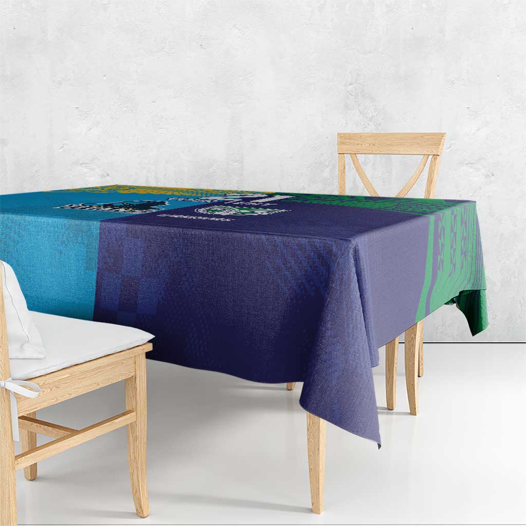 Custom Warriors-Titans Tablecloth Together Sporty Style