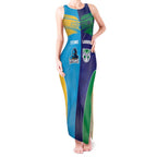 Custom Warriors-Titans Tank Maxi Dress Together Sporty Style