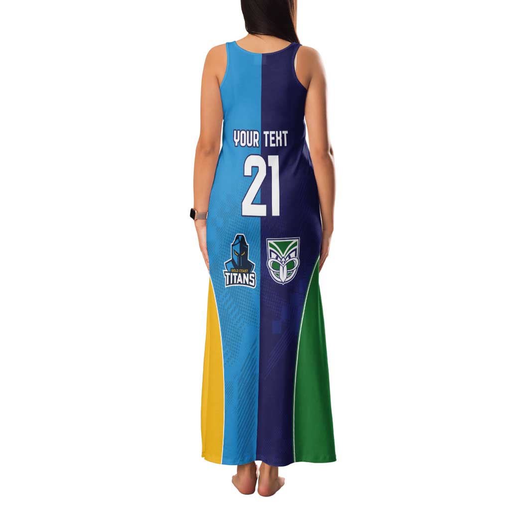 Custom Warriors-Titans Tank Maxi Dress Together Sporty Style