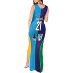 Custom Warriors-Titans Tank Maxi Dress Together Sporty Style