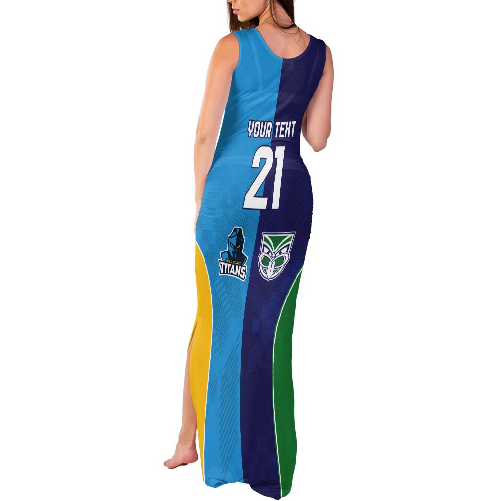 Custom Warriors-Titans Tank Maxi Dress Together Sporty Style