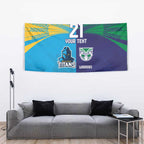 Custom Warriors-Titans Tapestry Together Sporty Style