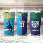 Custom Warriors-Titans Tumbler Cup Together Sporty Style