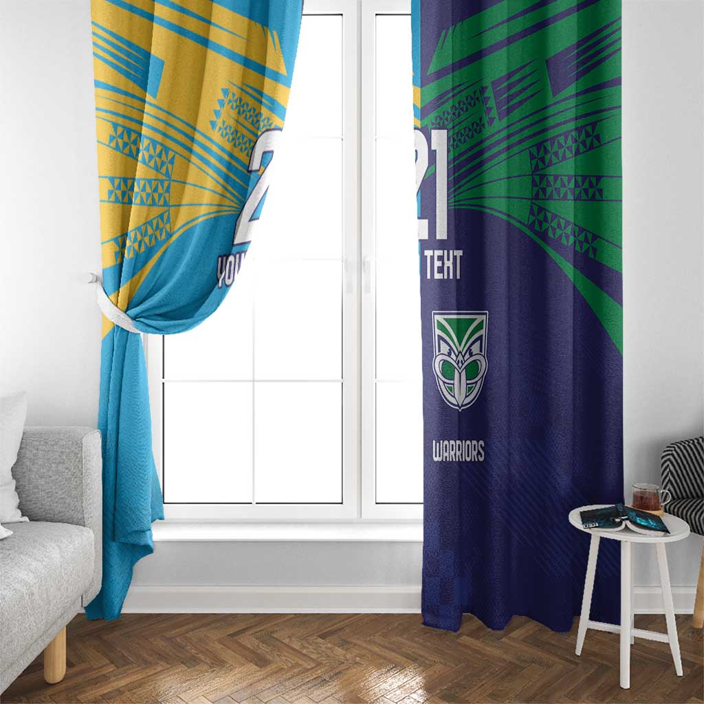 Custom Warriors-Titans Window Curtain Together Sporty Style