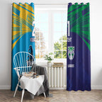 Custom Warriors-Titans Window Curtain Together Sporty Style