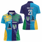 Custom Warriors-Titans Women Polo Shirt Together Sporty Style