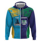 Custom Warriors-Titans Zip Hoodie Together Sporty Style