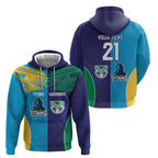Custom Warriors-Titans Zip Hoodie Together Sporty Style