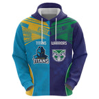 Custom Warriors-Titans Zip Hoodie Together Sporty Style
