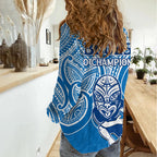 Blues Super Rugby Women Casual Shirt Kahurangi Go Champions 2023 LT9