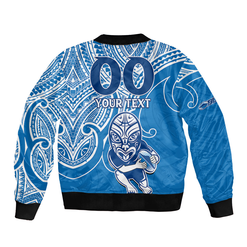 custom-text-and-number-blues-super-rugby-bomber-jacket-kahurangi-go-champions-2023