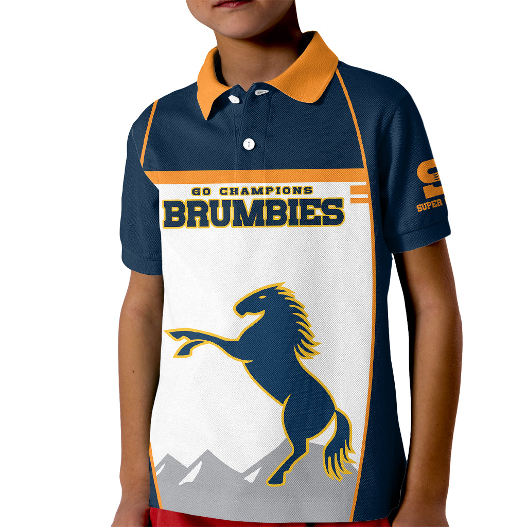 custom-text-and-number-brumbies-super-rugby-kid-polo-shirt-brumbies-go-champions-2023