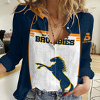 (Custom Text And Number) Brumbies Super Rugby Women Casual Shirt Brumbies Go Champions 2023 LT9